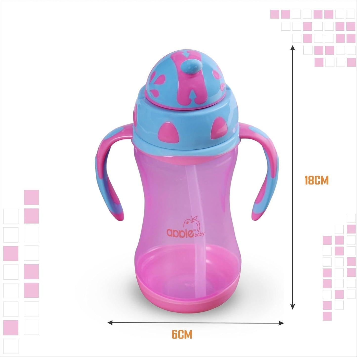 Apple Straw Sipper Cup