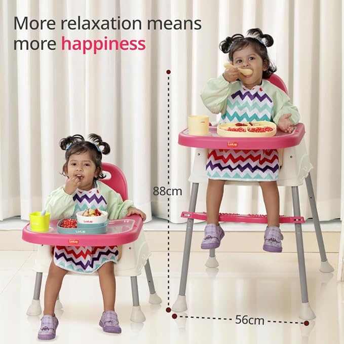 LuvLap 4-in-1 Grow-With-Me Convertible High Chair for Babies & Toddlers