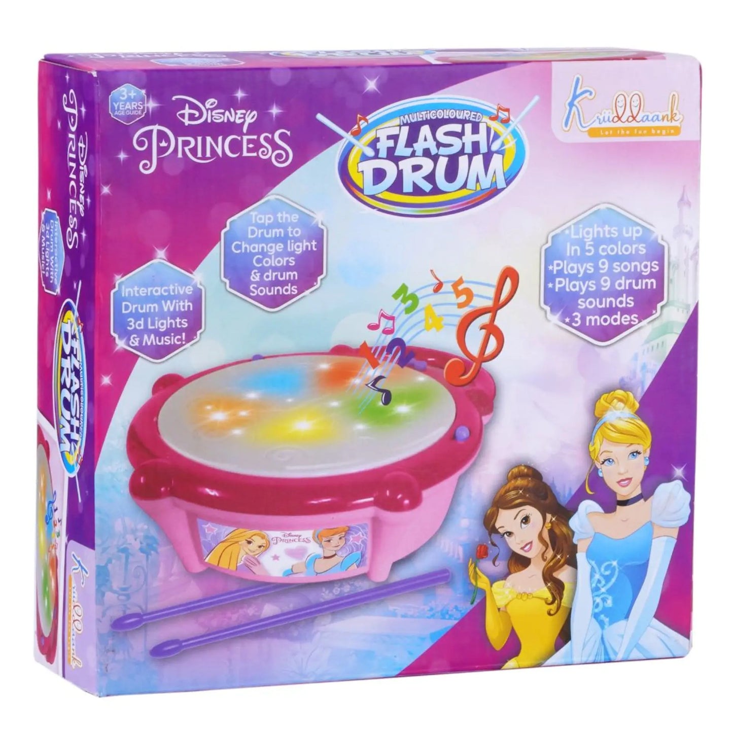 Disney Princess Multicoloured Flash Drum