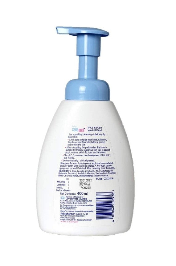 Sebamed Baby Face and Body Wash Foam
