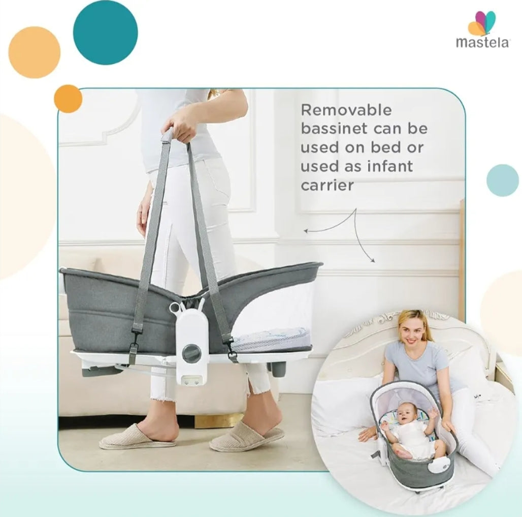 Mastela 6-in-1 Multi-Function Rocker & Bassinet