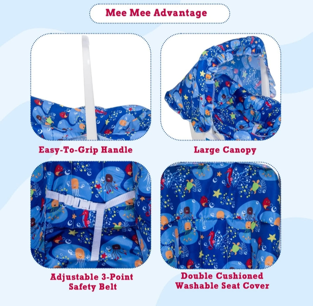 Mee Mee 5-in-1 Baby Carry Cot | Rocker, Recliner, Feeding Chair, Baby Chair & Carrier