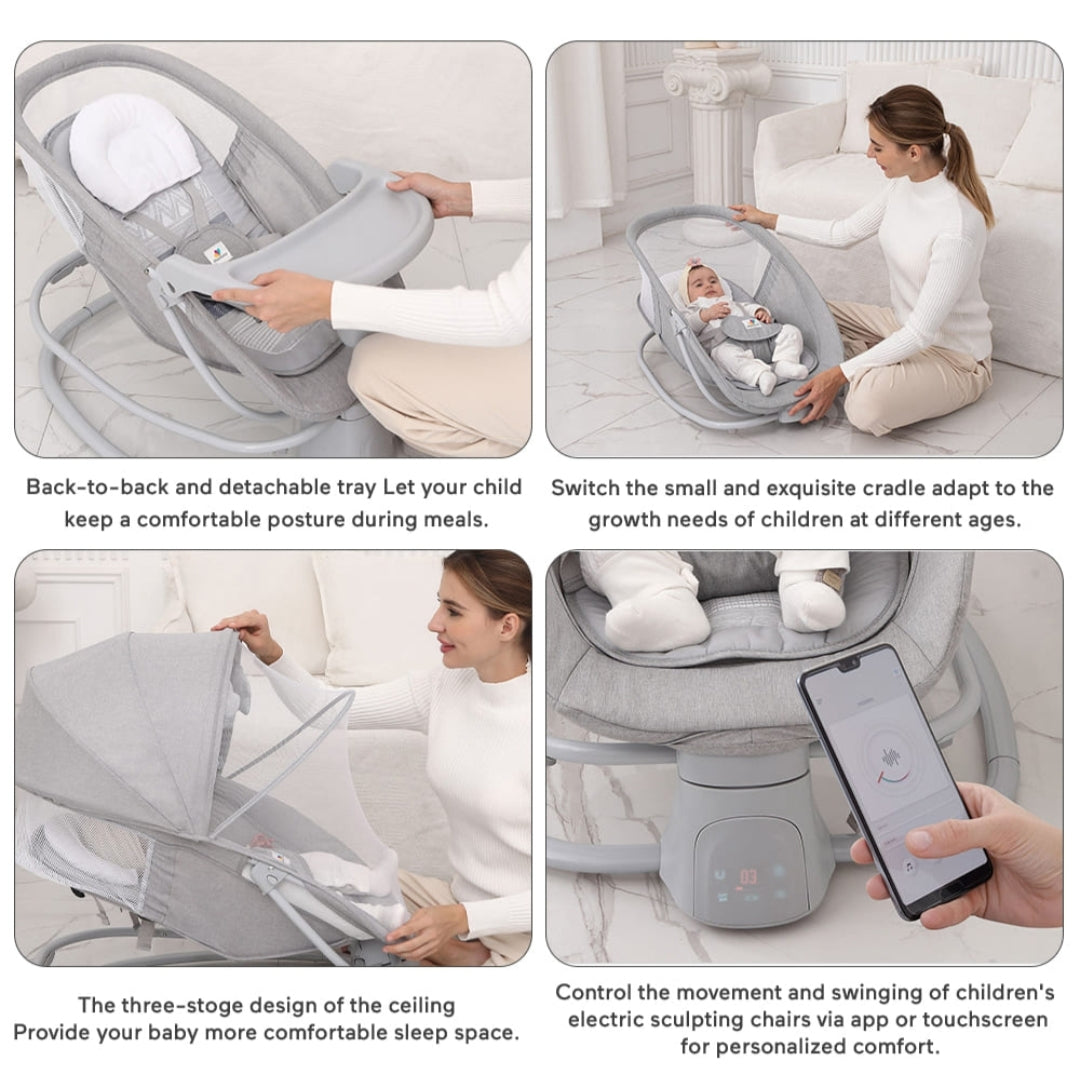 Mastela 4-in-1 Deluxe Electric Baby Swing