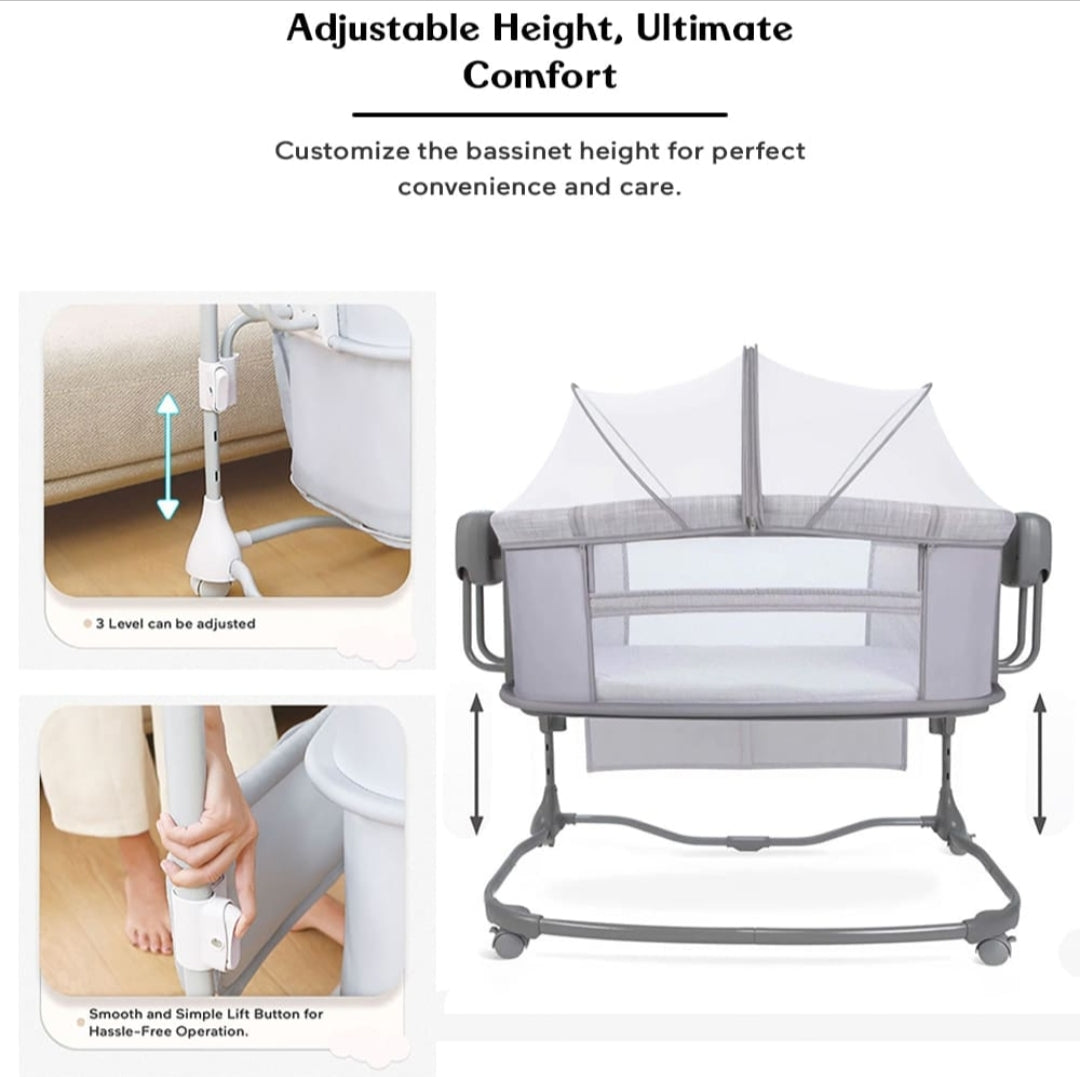 Mastela Deluxe 3-in-1 Bedside Bassinet