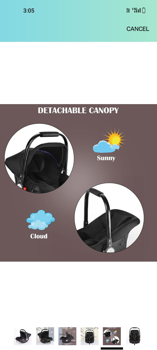 3-in-1 Ergonomic Baby Carry Cot