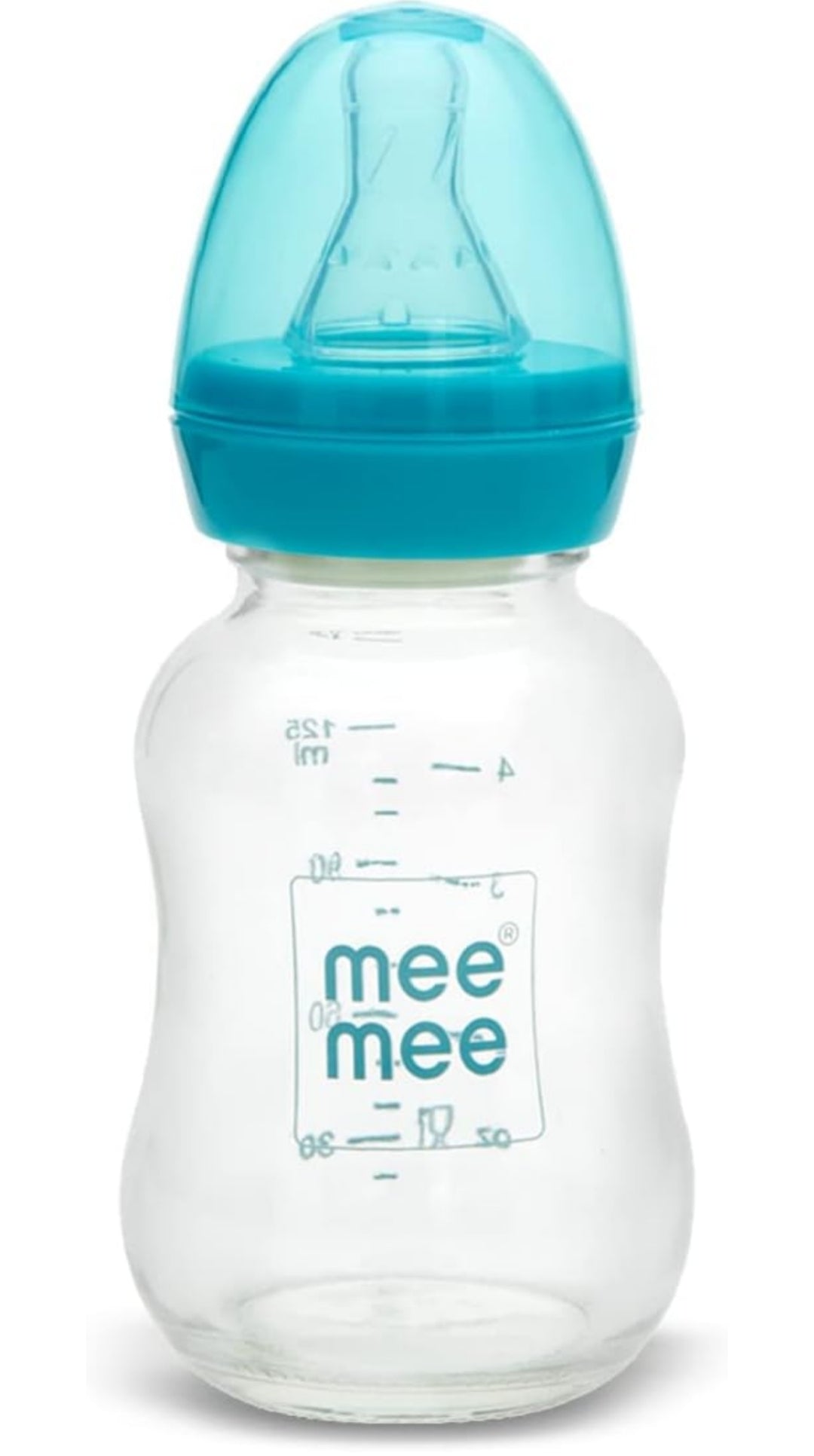 Mee Mee Premium Glass Feeding Bottle - 125 ML