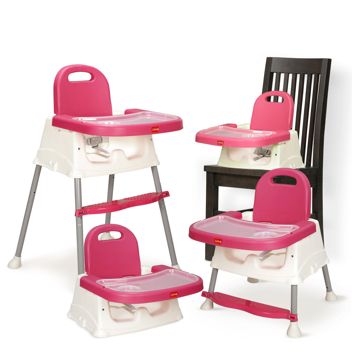 LuvLap 4-in-1 Grow-With-Me Convertible High Chair for Babies & Toddlers