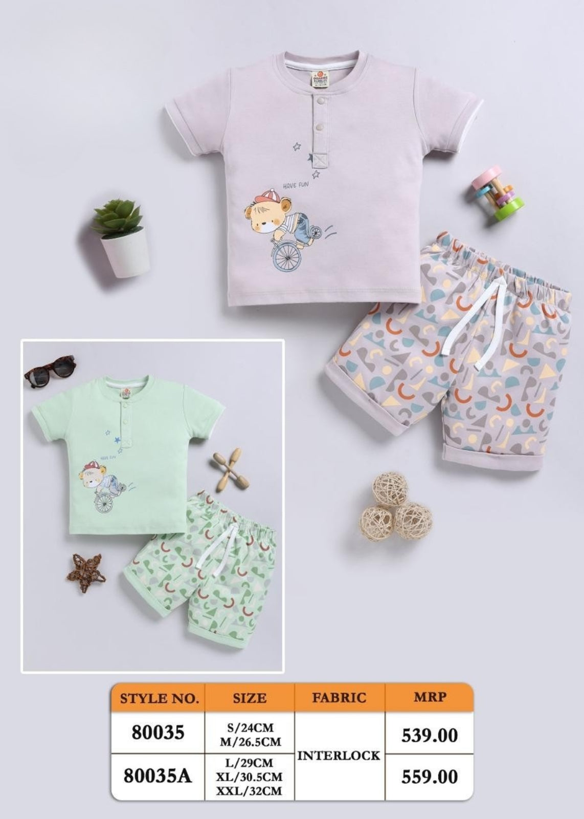 Baby T-shirt Necker Sets