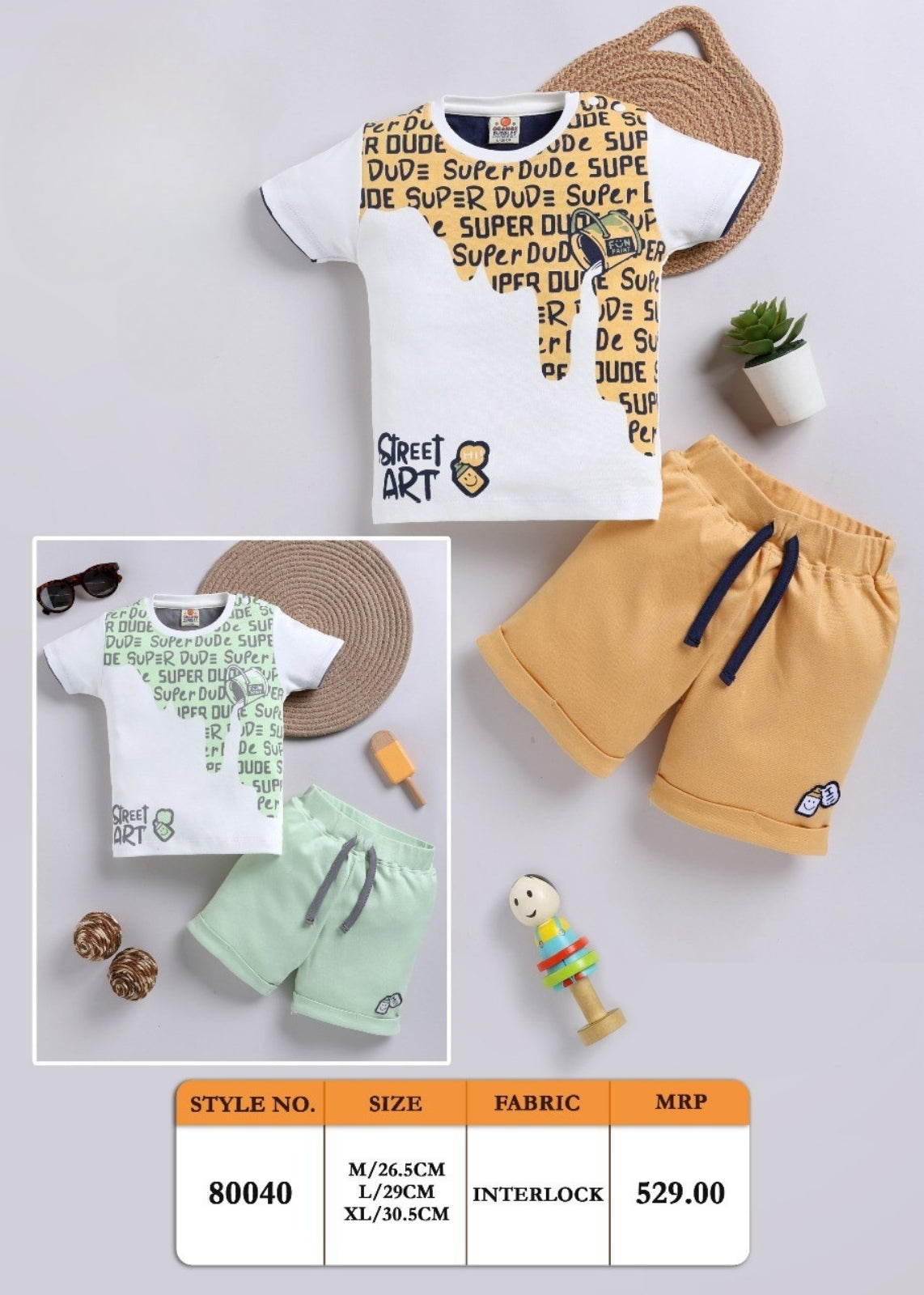 Baby T-shirt Necker Sets