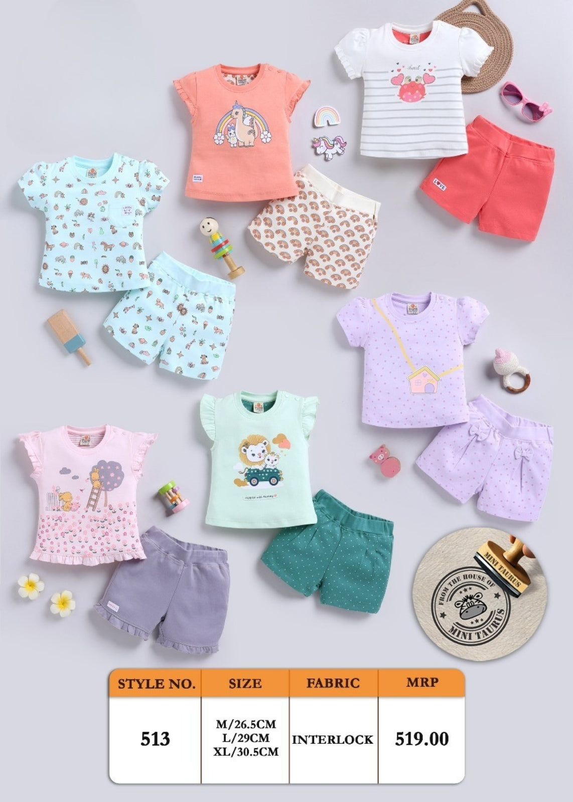 Baby T-shirt Necker Sets