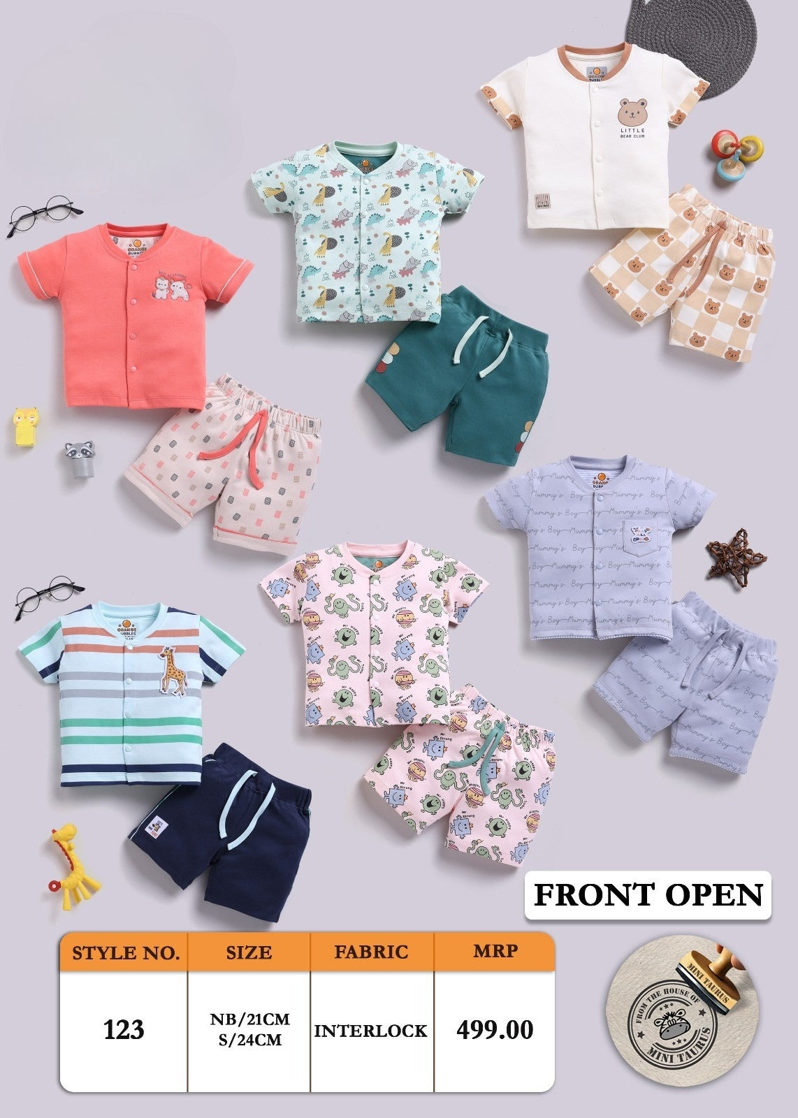 Baby T-shirt Necker Sets