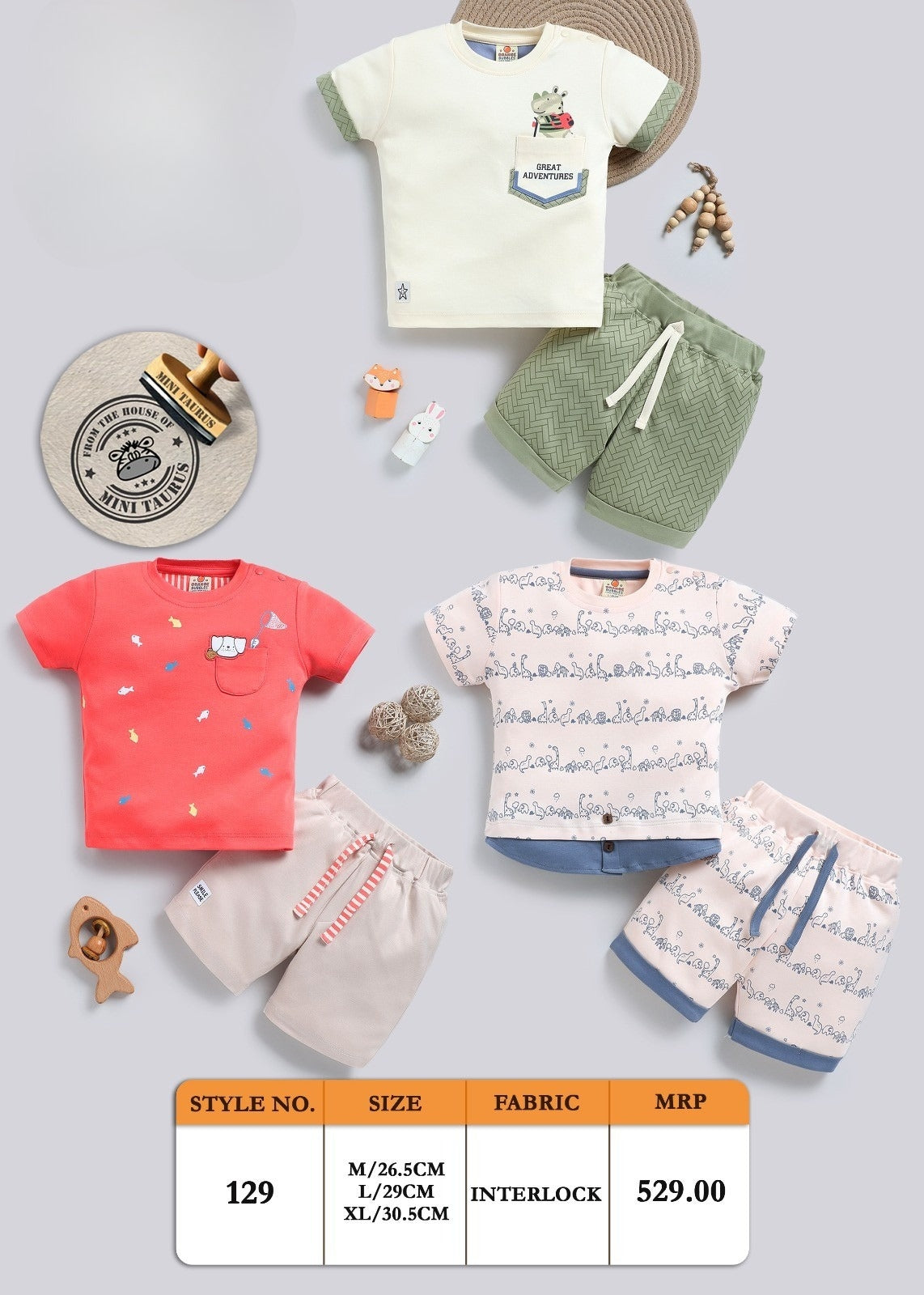 Baby T-shirt Necker Sets