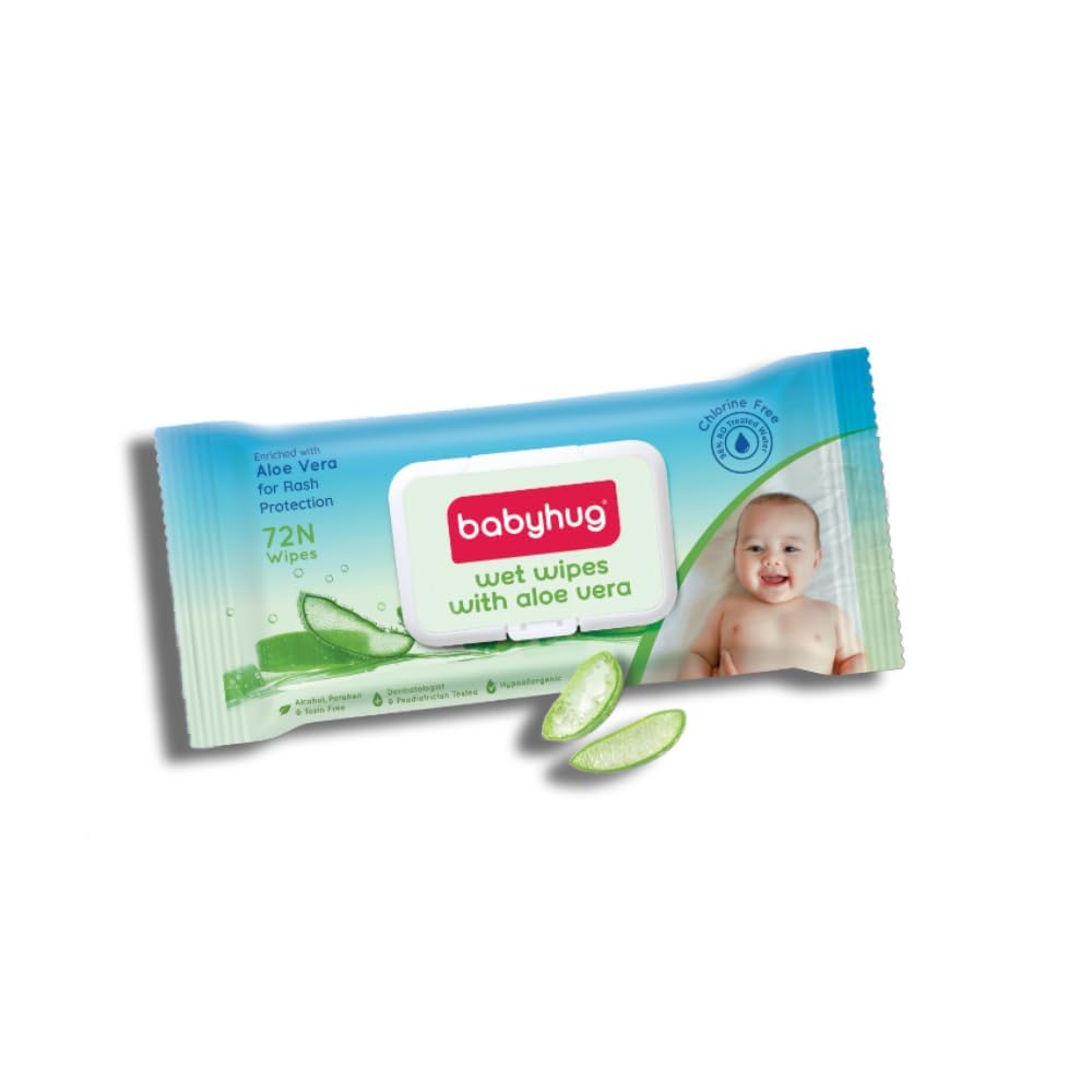 Babyhug Wet Wipes With Aloe Vera