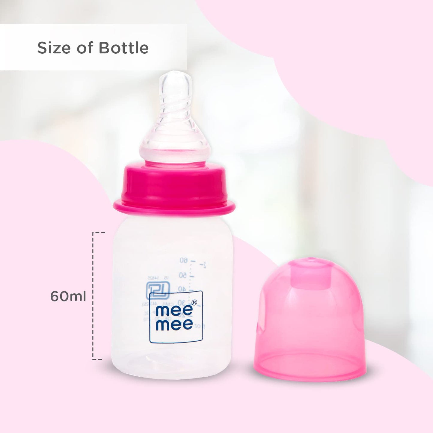 Mee Mee premium Baby Feeding Bottle 60ml