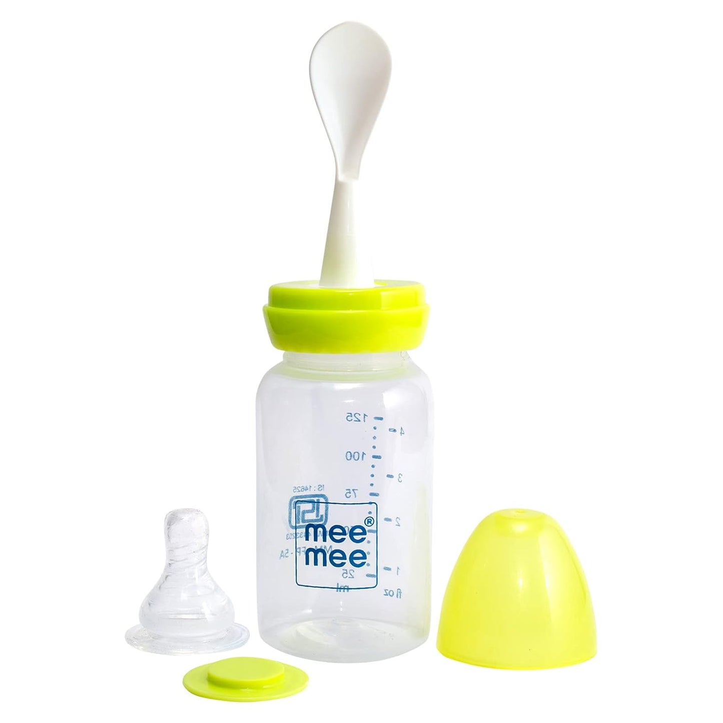 Mee Mee Baby Feeding Bottle With Spoon 125ml