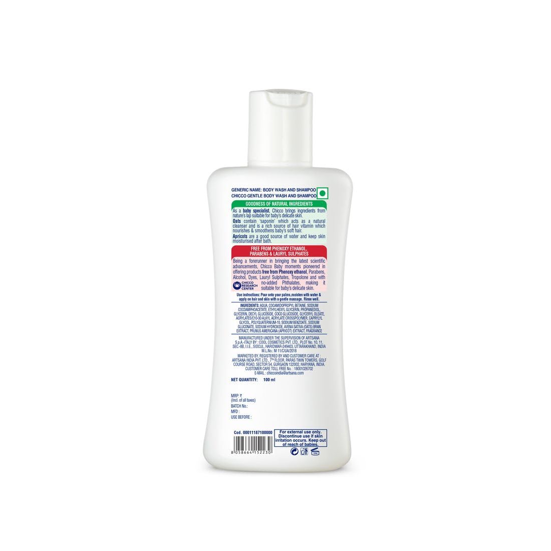 Chicco Baby Gentle Wash And Shampoo