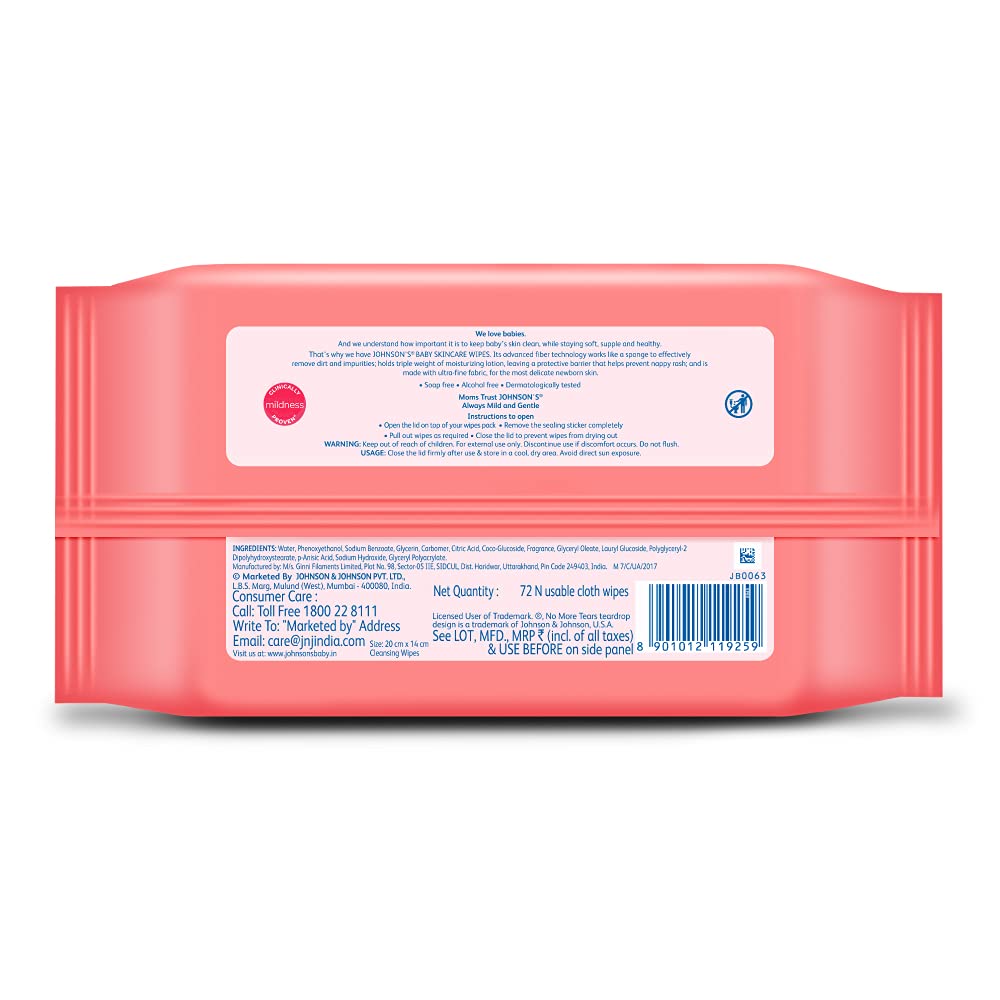 Johnson's Baby Sikcare Wipes