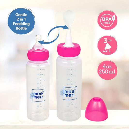 Mee Mee Feeding Bottle With Spoon 250ml