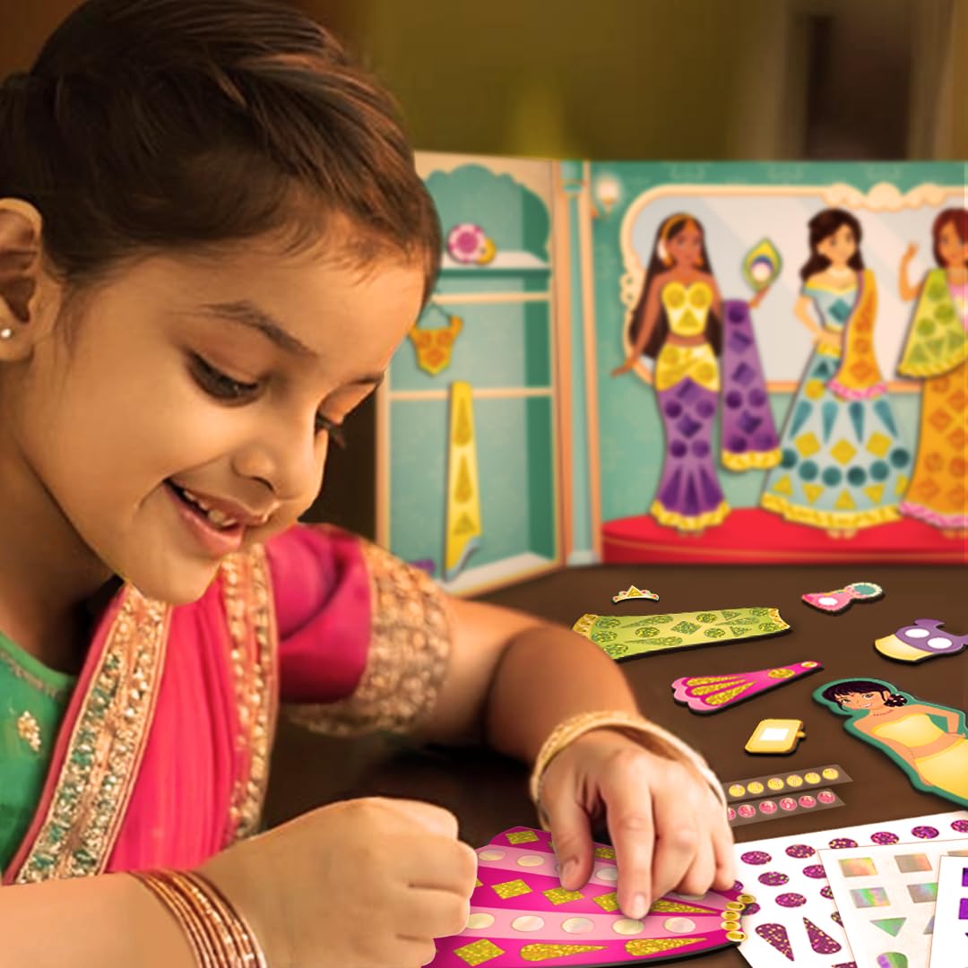 DlY Magnetic Dress Up Indian Princess