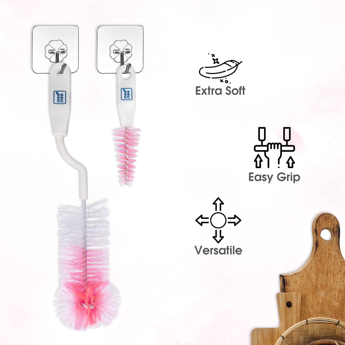 Mee Mee 360° Rotating  Bottle & Nipple Cleaning Brush