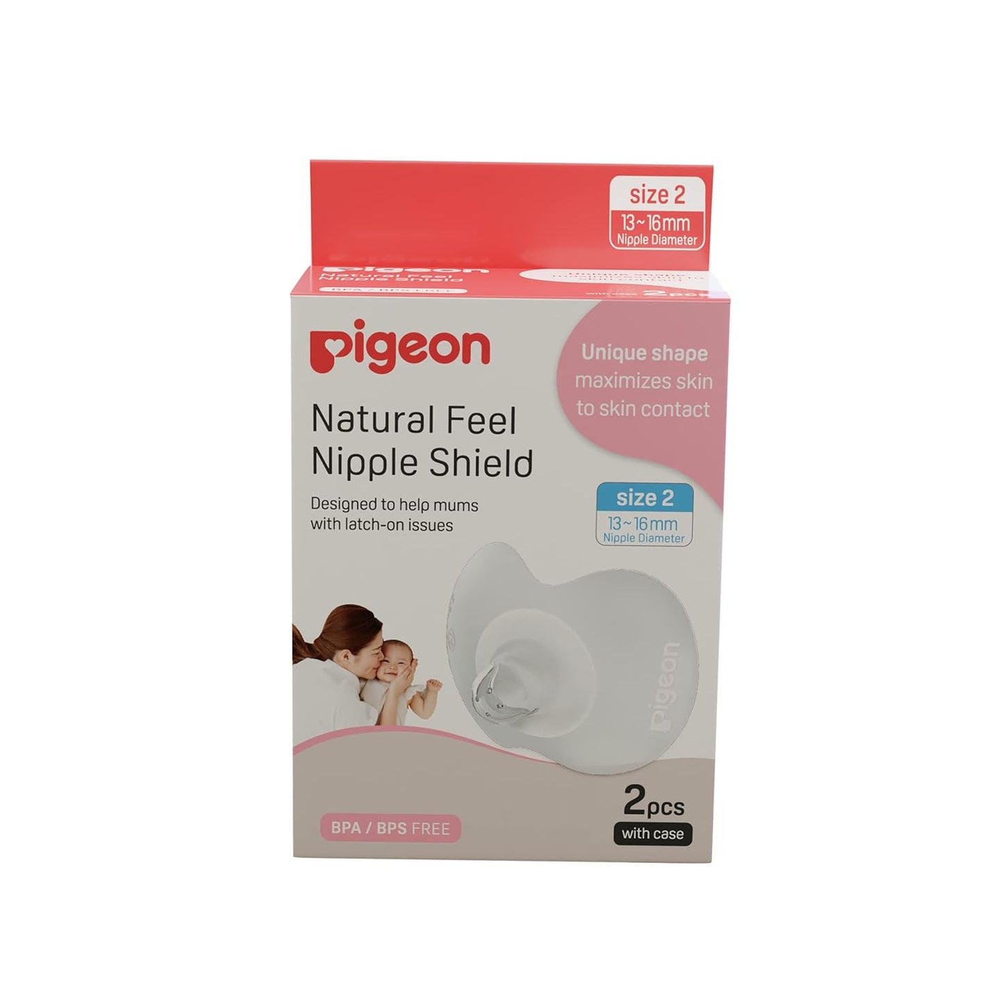 Pigeon Natural Feel Nipple Shield 2pcs Size 2