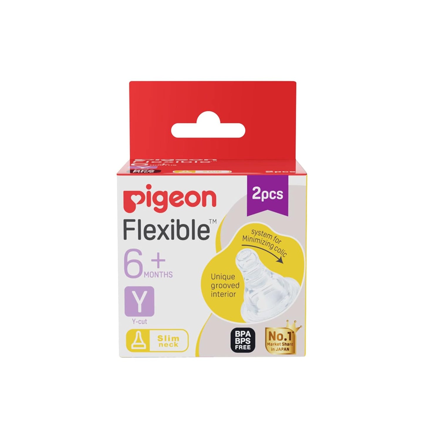 Pigeon Flexible Nipple 6m+
