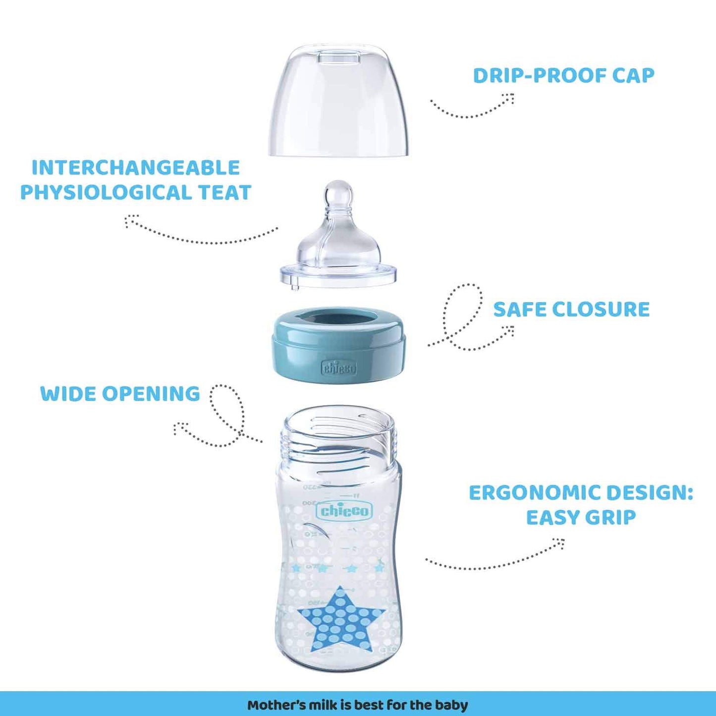 Chicco Well-Being Feeding Bottle 330ml