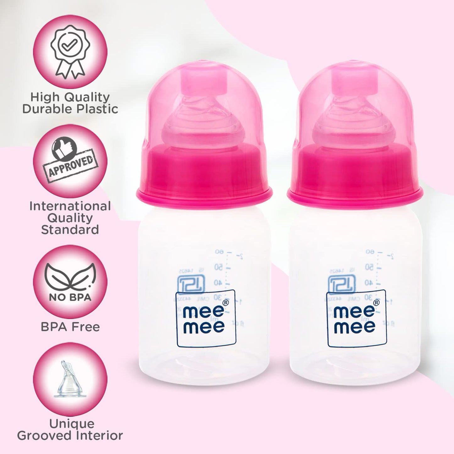 Mee Mee premium Baby Feeding Bottle 60ml