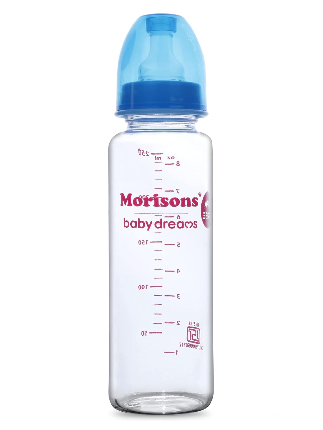 Morisons Premium Borosilicate Glass feeding Bottle 250ml