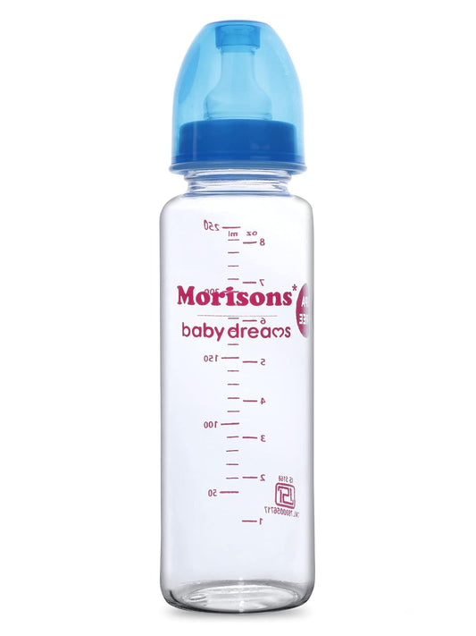 Morisons Premium Borosilicate Glass feeding Bottle 250ml