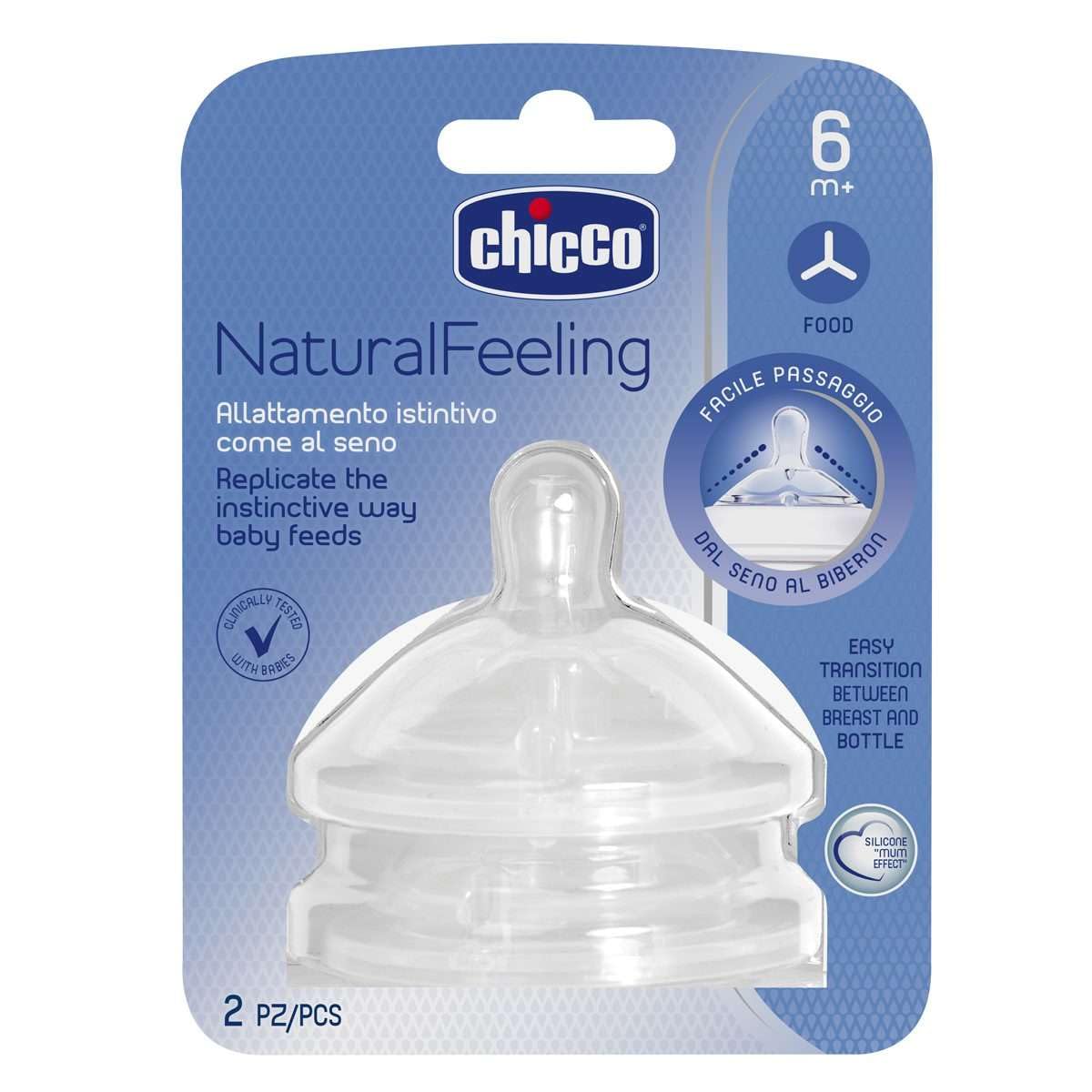 Chicco Natural Feeding  Teat 6m+
