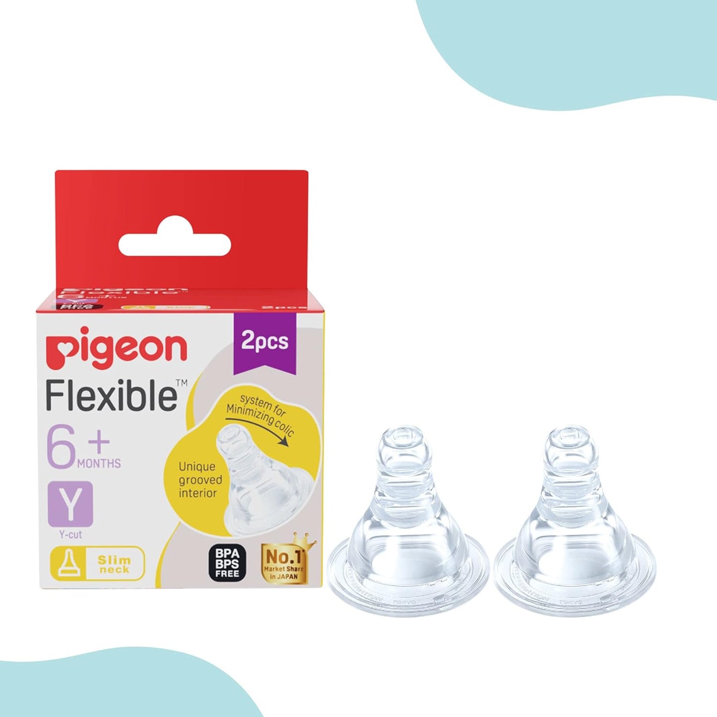 Pigeon Flexible Nipple 6m+