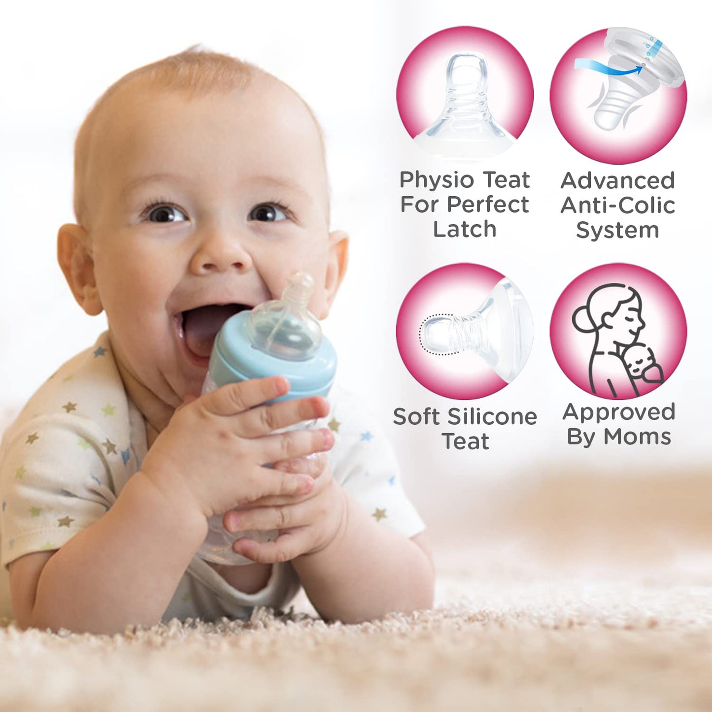Mee Mee premium Baby Feeding Bottle 60ml
