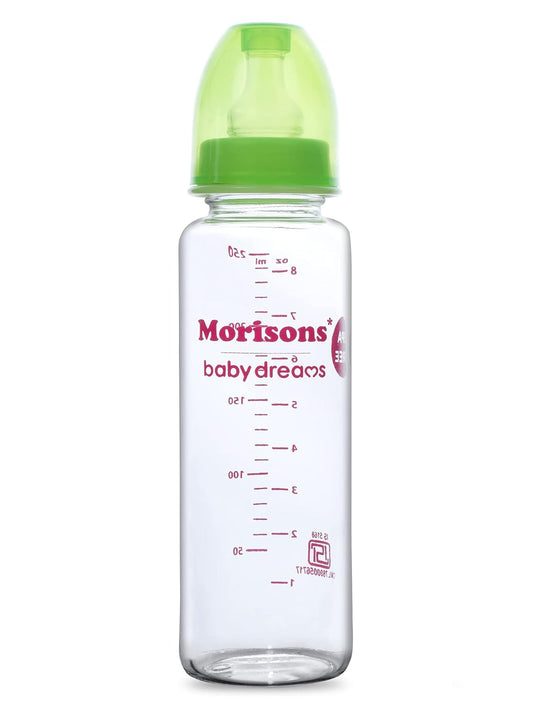Morisons Premium Borosilicate Glass feeding Bottle 250ml