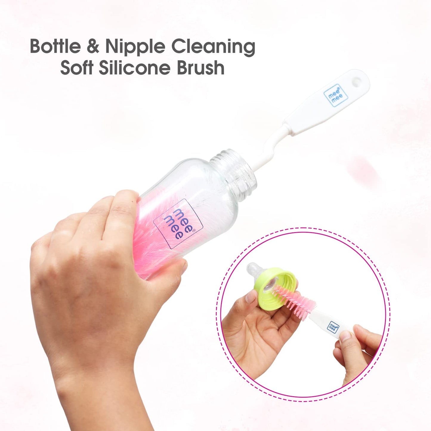 Mee Mee 360° Rotating  Bottle & Nipple Cleaning Brush
