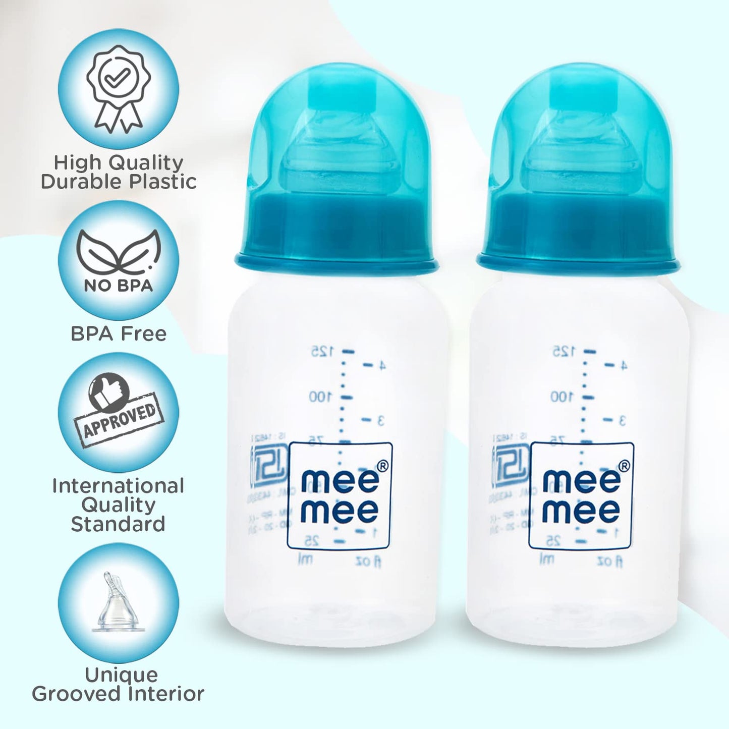 Mee Mee Premium Baby Feeding Bottle 125ml