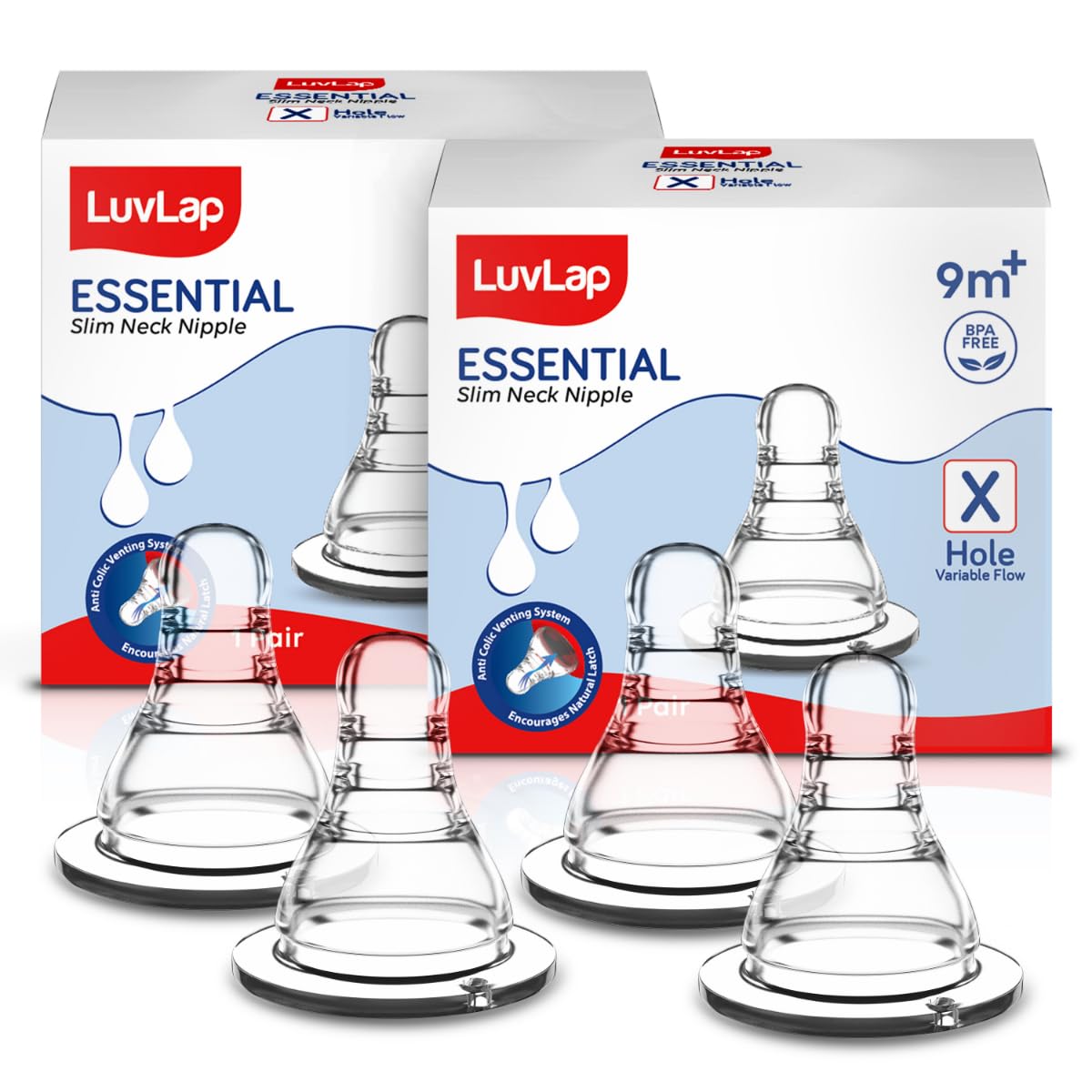 LuvLap Essential Nipple 9m+