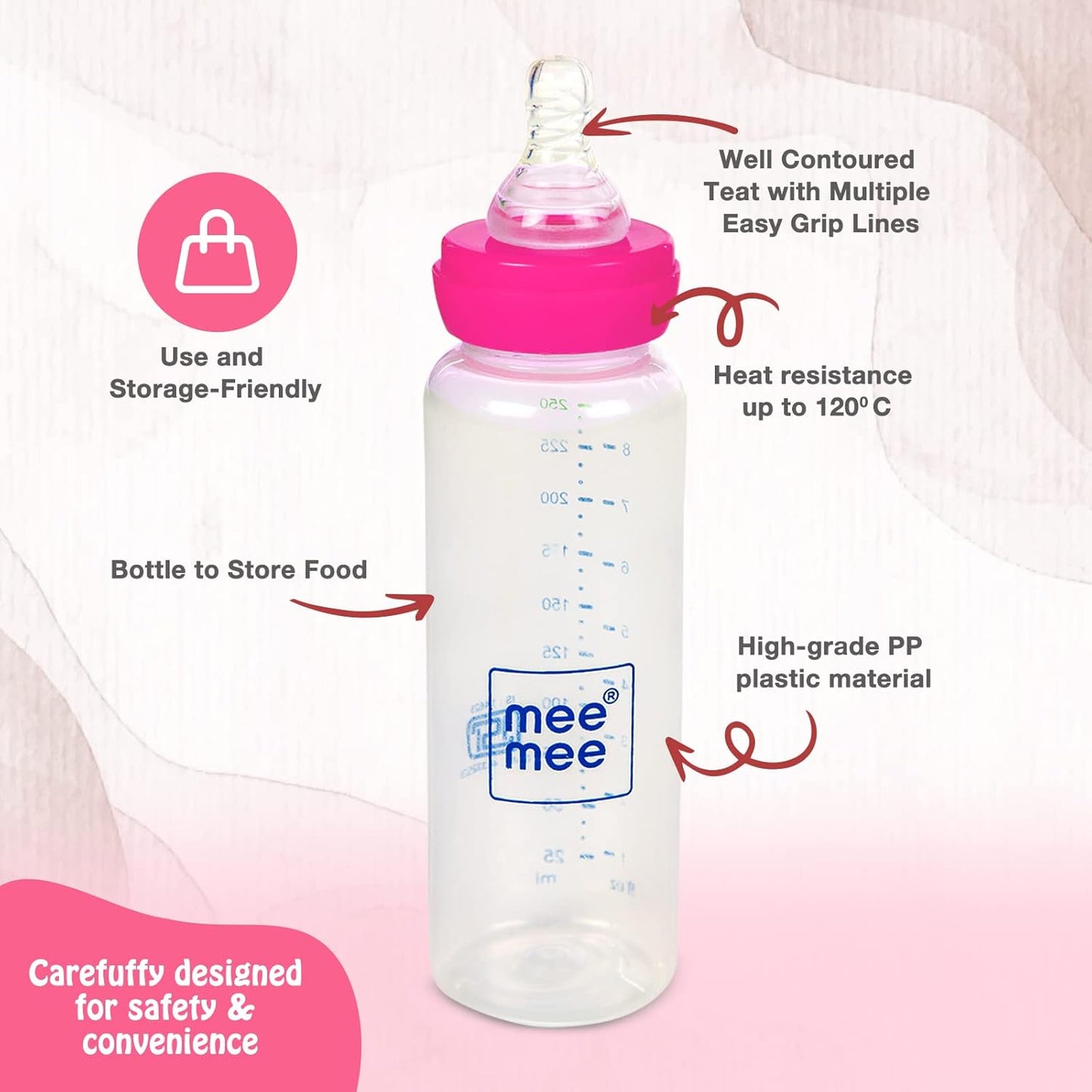 Mee Mee Feeding Bottle With Spoon 250ml