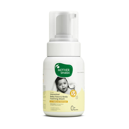 Mother Sparsh Unscented Baby Face & Body Foaming Wash