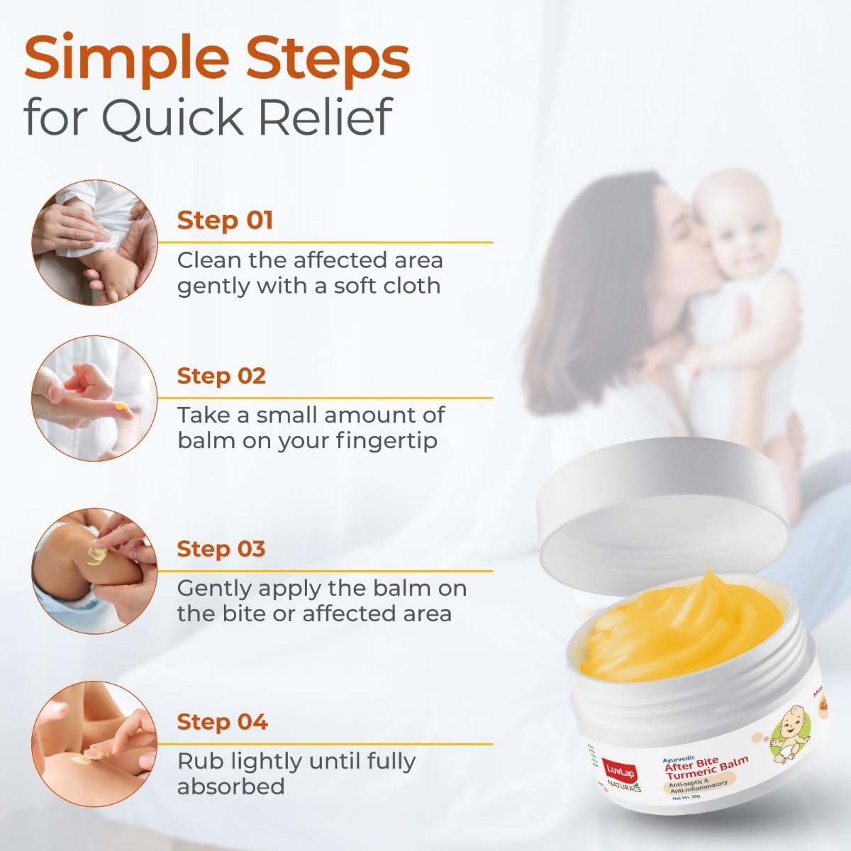 LuvLap Ayurvedic After Bite Turmeric Balm