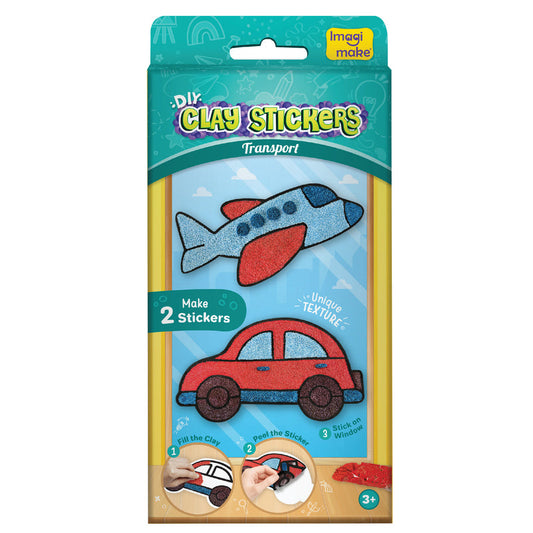 DlY Clay Stickers Transport