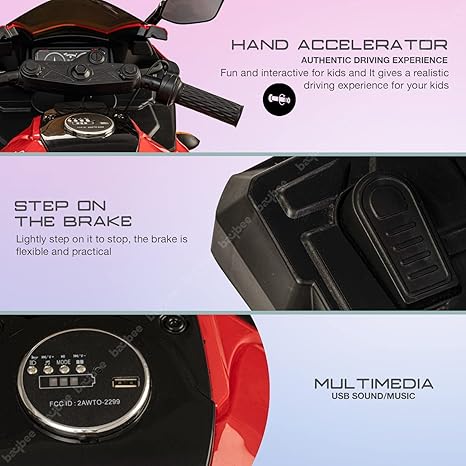CBR Battery Operated Bike for 2-6 Years