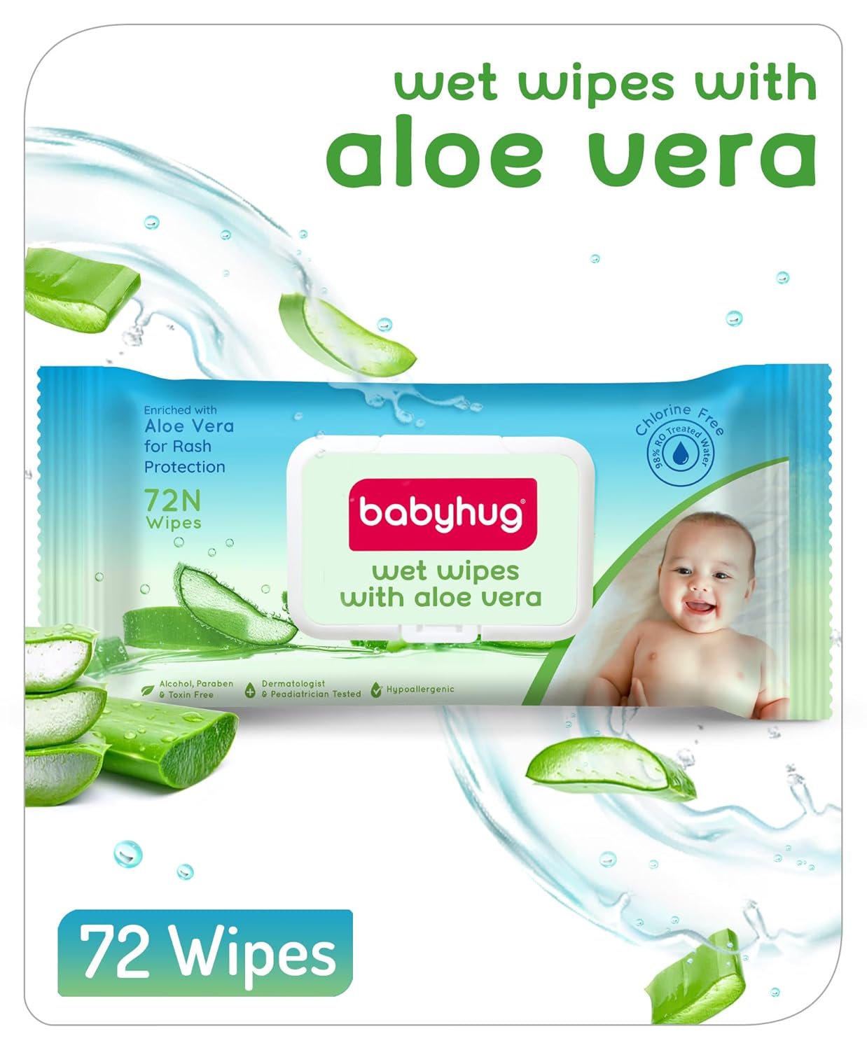 Babyhug Wet Wipes With Aloe Vera