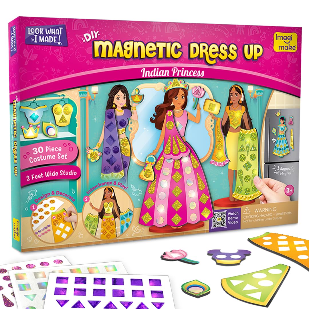 DlY Magnetic Dress Up Indian Princess