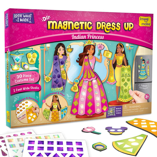 DlY Magnetic Dress Up Indian Princess