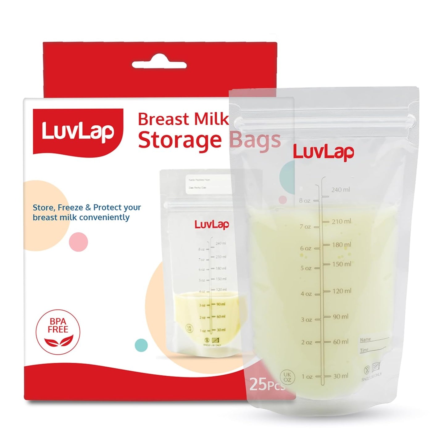 LuvLap Breastmilk Storage Bags