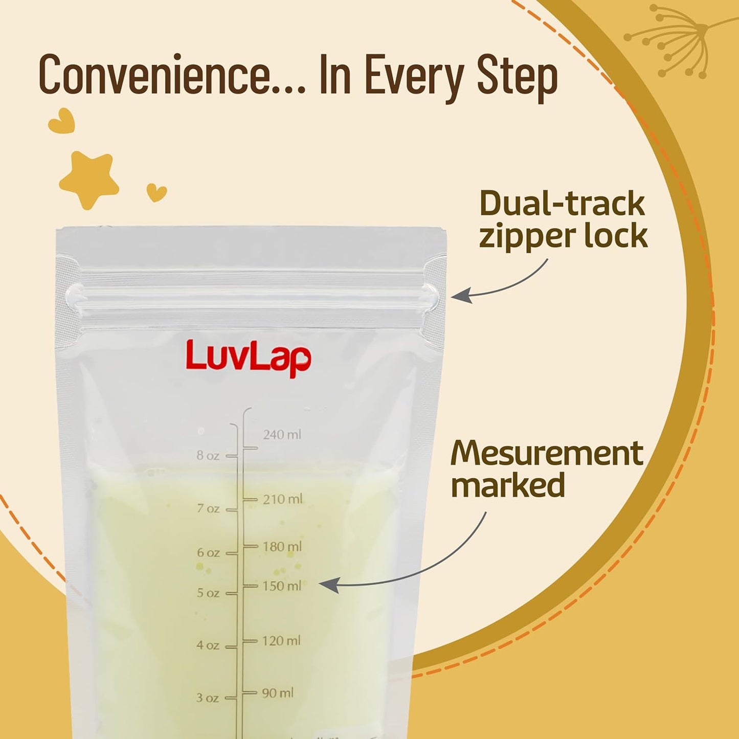 LuvLap Breastmilk Storage Bags