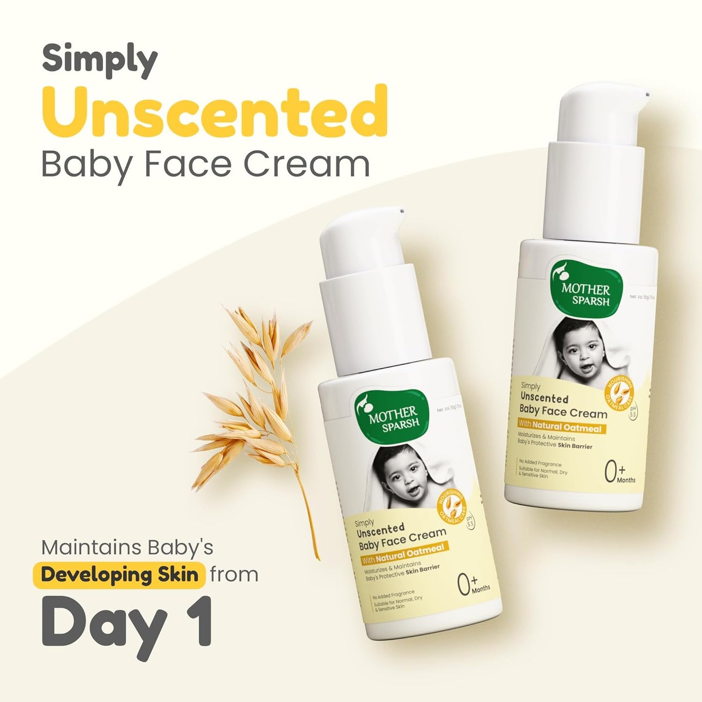 Mother Sparsh Unscented Baby Face Cream