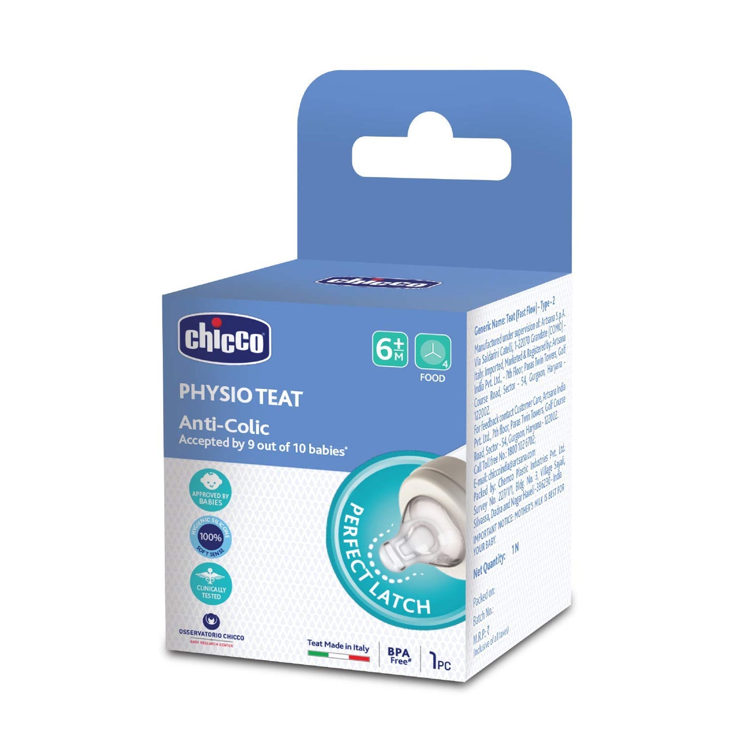 Chicco Physio Teat Anti-Colic 6m+