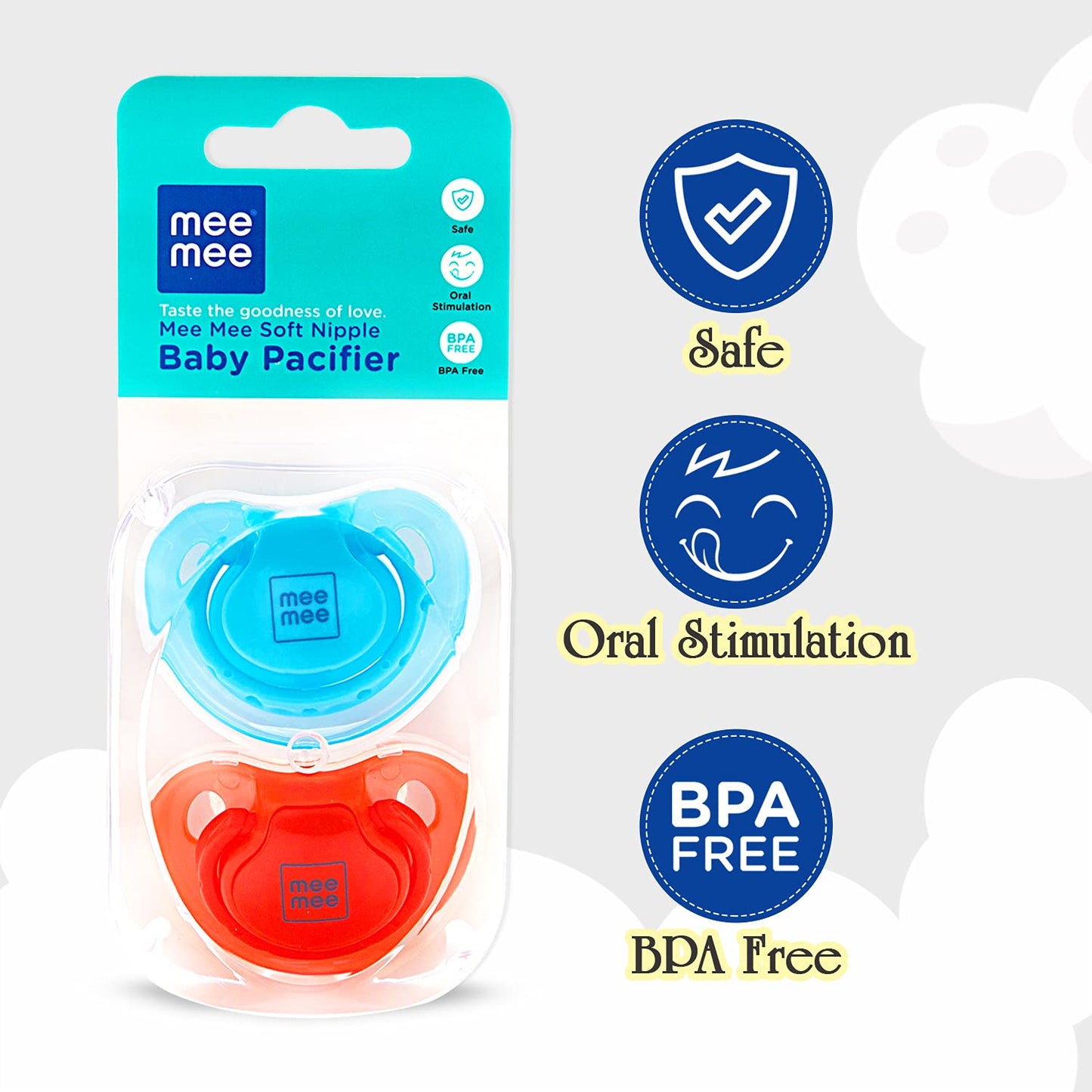 Mee Mee Soft Nipple Baby Pacifier